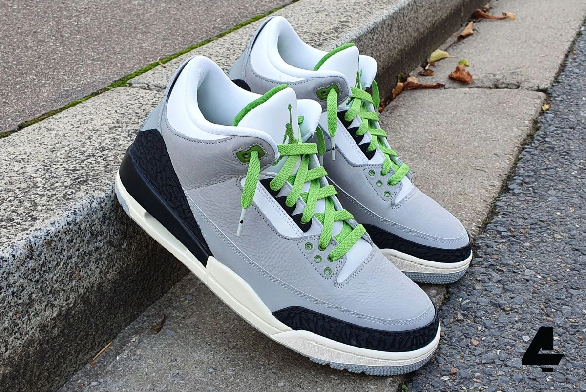 Chlorophyll Green Origin laces White aglets