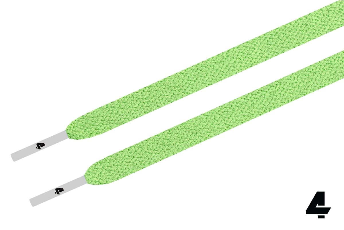 Chlorophyll Green Origin laces White aglets