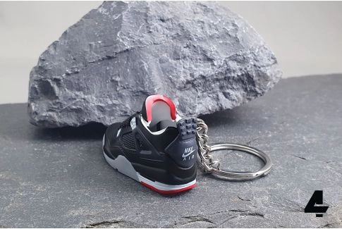 New Mini 3D~AIR JORDAN ~ sneaker shoe keychain ~ Red/ GLOW in the Dark