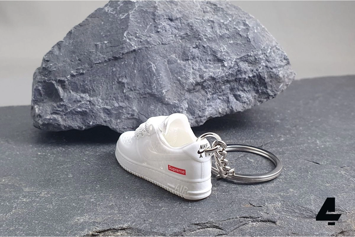 3D Mini sneaker "Nike Air Force 1 Low White Supreme"