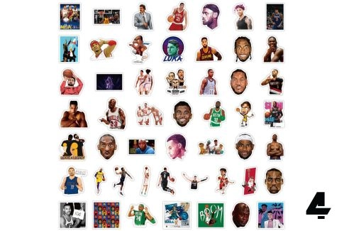 Basketball stickers "NBA Icons" (100 pieces)